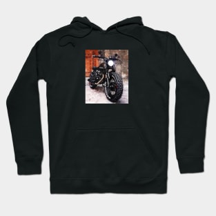 Scrambler Motorcycle, Oil Painting, Bike Drawing, Motorbike Painting, Motorcycle Drawing Hoodie